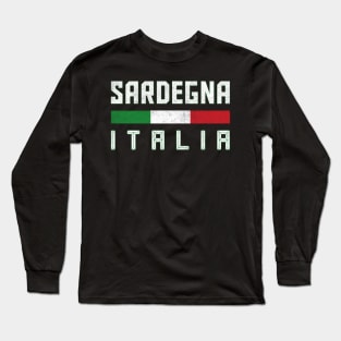 Sardegna / Italian Region Typography Design Long Sleeve T-Shirt